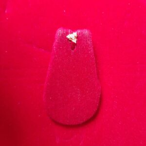 Triangle shape nose pin in screwback