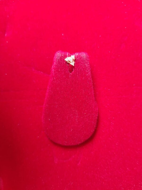 Triangle shape nose pin in screwback