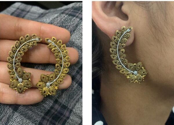 Long flowery Earrings