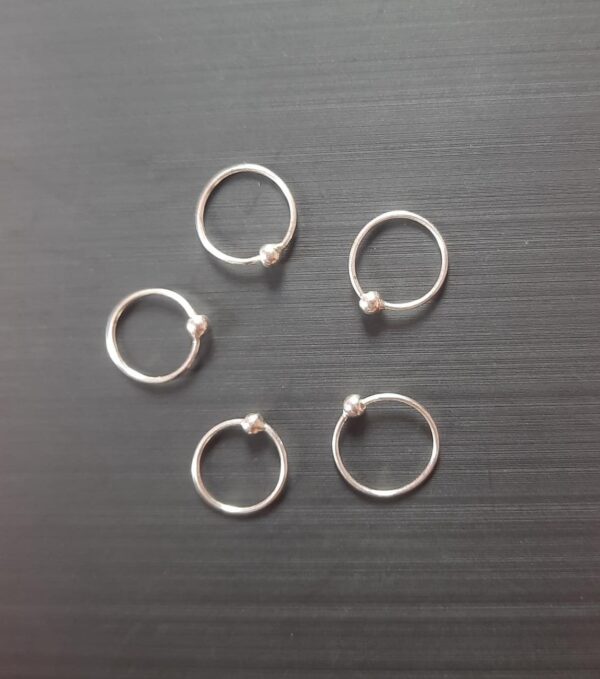 92.5 Silver Sterling plain Nose Ring