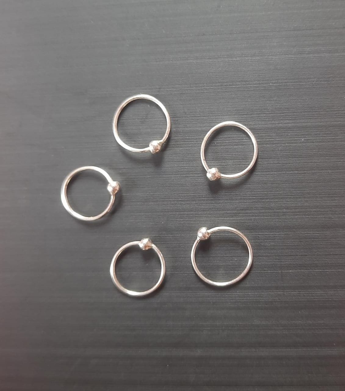 Plain silver deals nose ring